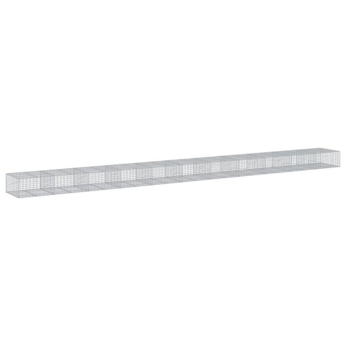 Coș gabion cu capac, 1100x100x50 cm, fier galvanizat - WALTI WALTI