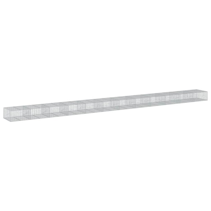 Coș gabion cu capac, 1200x100x50 cm, fier galvanizat - WALTI WALTI