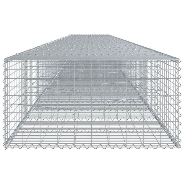 Coș gabion cu capac, 1200x100x50 cm, fier galvanizat - WALTI WALTI