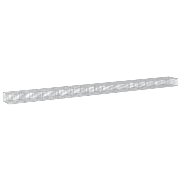 Coș gabion cu capac, 1200x100x50 cm, fier galvanizat - WALTI WALTI