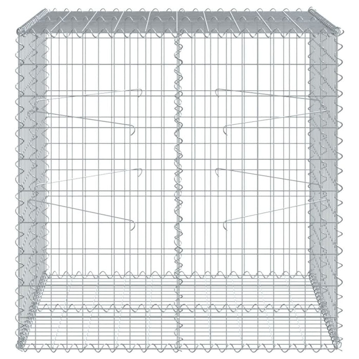 Coș gabion cu capac, 100x100x100 cm, fier galvanizat - WALTI WALTI