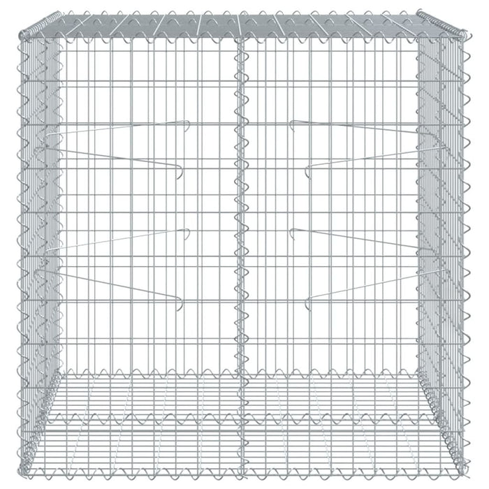 Coș gabion cu capac, 100x100x100 cm, fier galvanizat - WALTI WALTI