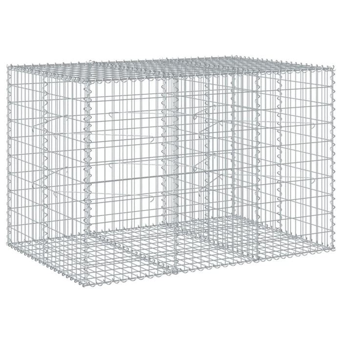 Coș gabion cu capac, 150x100x100 cm, fier galvanizat - WALTI WALTI
