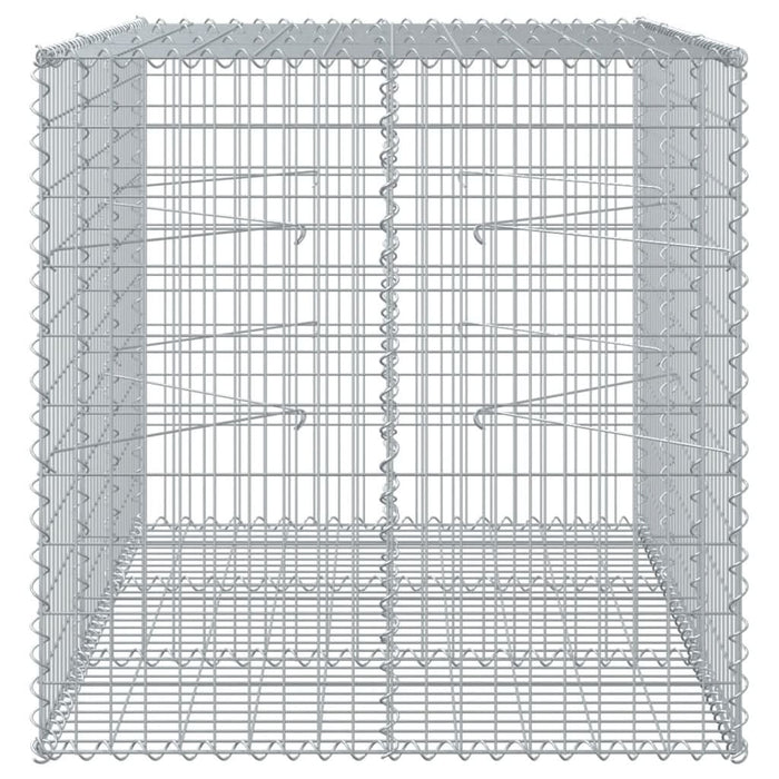Coș gabion cu capac, 150x100x100 cm, fier galvanizat - WALTI WALTI