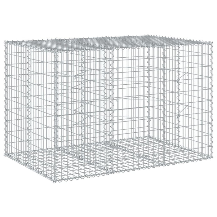 Coș gabion cu capac, 150x100x100 cm, fier galvanizat - WALTI WALTI