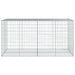 Coș gabion cu capac, 200x100x100 cm, fier galvanizat - WALTI WALTI