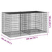 Coș gabion cu capac, 200x100x100 cm, fier galvanizat - WALTI WALTI