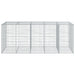 Coș gabion cu capac, 250x100x100 cm, fier galvanizat - WALTI WALTI