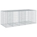 Coș gabion cu capac, 250x100x100 cm, fier galvanizat - WALTI WALTI