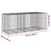Coș gabion cu capac, 250x100x100 cm, fier galvanizat - WALTI WALTI