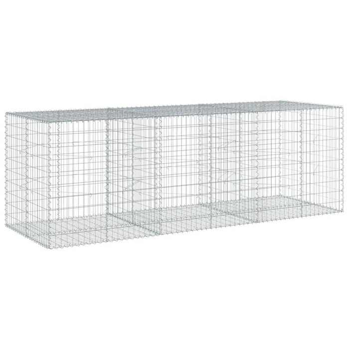 Coș gabion cu capac, 300x100x100 cm, fier galvanizat - WALTI WALTI