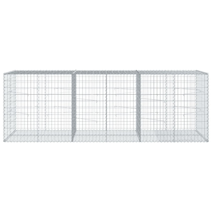 Coș gabion cu capac, 300x100x100 cm, fier galvanizat - WALTI WALTI