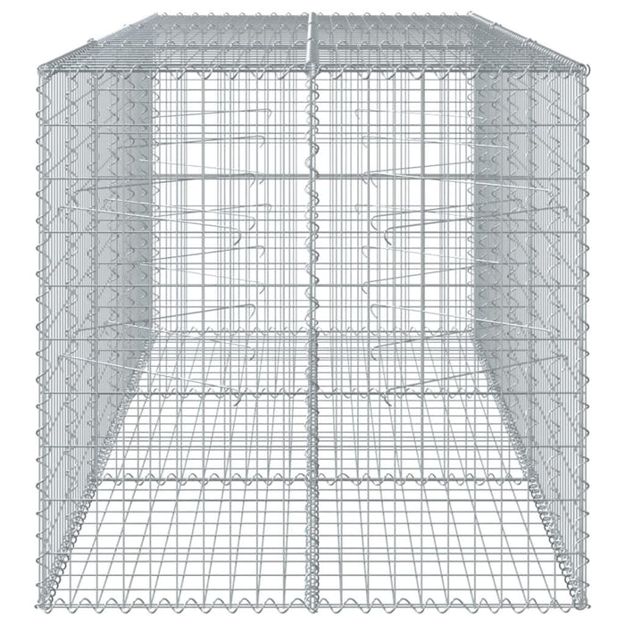 Coș gabion cu capac, 300x100x100 cm, fier galvanizat - WALTI WALTI