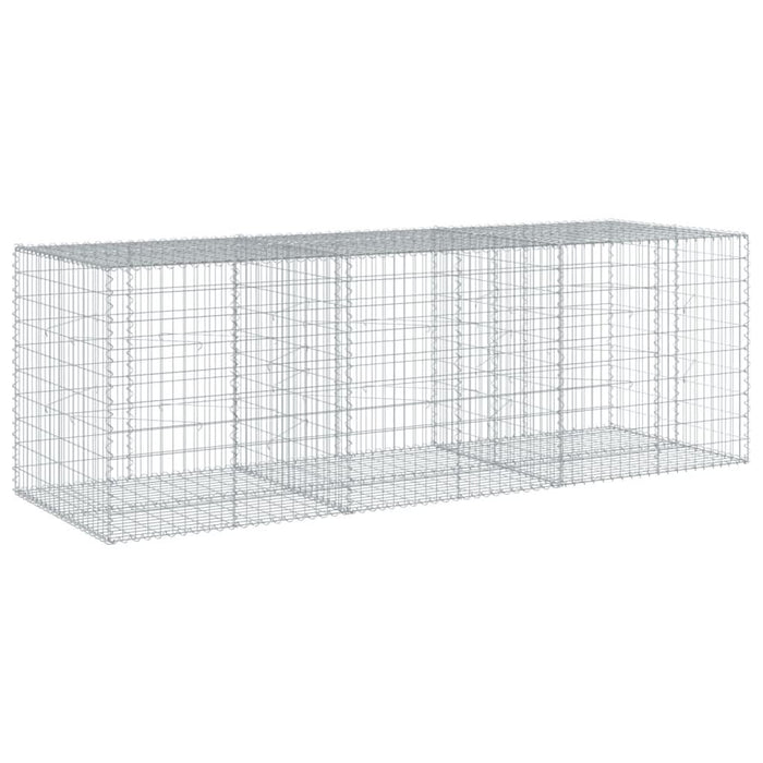 Coș gabion cu capac, 300x100x100 cm, fier galvanizat - WALTI WALTI