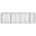 Coș gabion cu capac, 350x100x100 cm, fier galvanizat - WALTI WALTI
