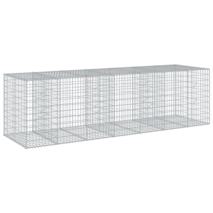 Coș gabion cu capac, 350x100x100 cm, fier galvanizat - WALTI WALTI
