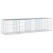 Coș gabion cu capac, 400x100x100 cm, fier galvanizat - WALTI WALTI