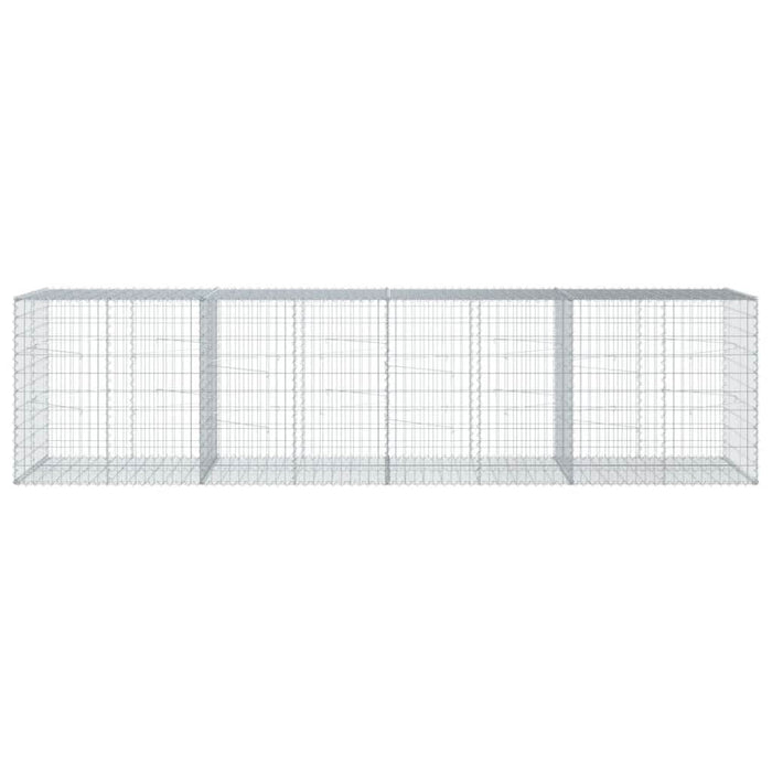 Coș gabion cu capac, 400x100x100 cm, fier galvanizat - WALTI WALTI