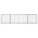 Coș gabion cu capac, 400x100x100 cm, fier galvanizat - WALTI WALTI