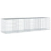 Coș gabion cu capac, 400x100x100 cm, fier galvanizat - WALTI WALTI