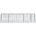 Coș gabion cu capac, 450x100x100 cm, fier galvanizat - WALTI WALTI