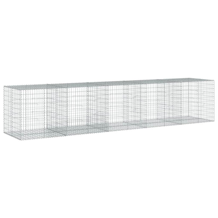 Coș gabion cu capac, 500x100x100 cm, fier galvanizat - WALTI WALTI