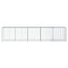 Coș gabion cu capac, 500x100x100 cm, fier galvanizat - WALTI WALTI