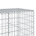 Coș gabion cu capac, 500x100x100 cm, fier galvanizat - WALTI WALTI
