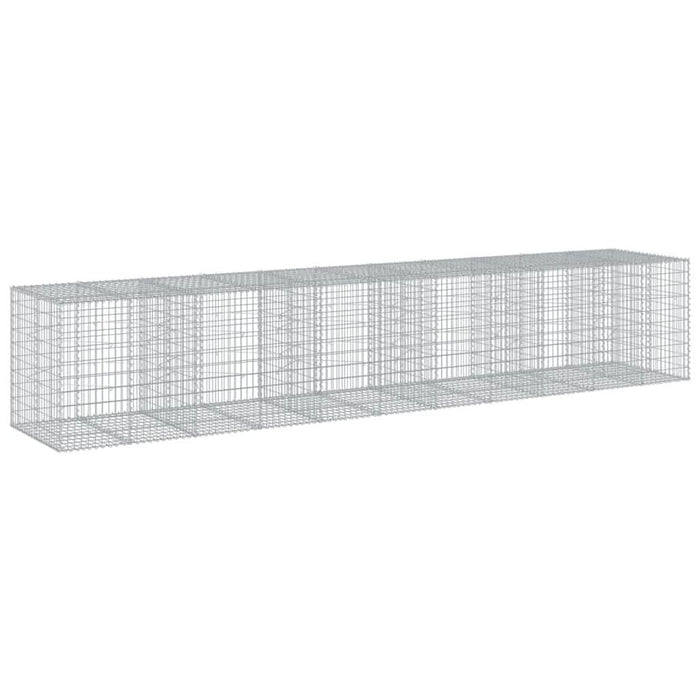Coș gabion cu capac, 550x100x100 cm, fier galvanizat - WALTI WALTI