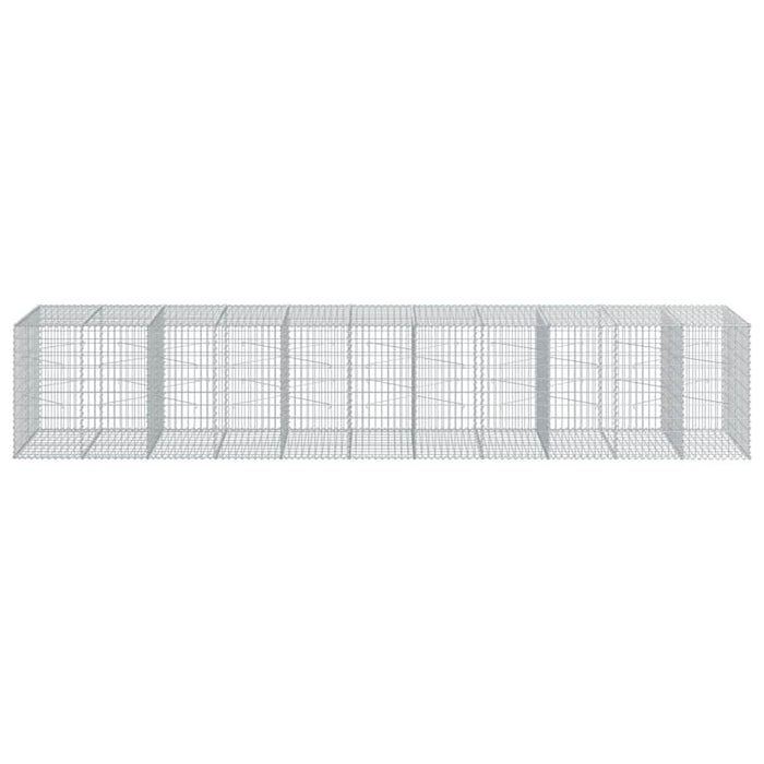 Coș gabion cu capac, 550x100x100 cm, fier galvanizat - WALTI WALTI