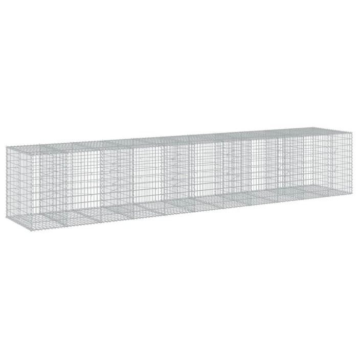 Coș gabion cu capac, 550x100x100 cm, fier galvanizat - WALTI WALTI