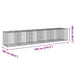 Coș gabion cu capac, 550x100x100 cm, fier galvanizat - WALTI WALTI