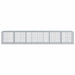 Coș gabion cu capac, 600x100x100 cm, fier galvanizat - WALTI WALTI