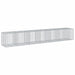 Coș gabion cu capac, 650x100x100 cm, fier galvanizat - WALTI WALTI