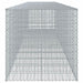 Coș gabion cu capac, 650x100x100 cm, fier galvanizat - WALTI WALTI