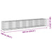 Coș gabion cu capac, 650x100x100 cm, fier galvanizat - WALTI WALTI