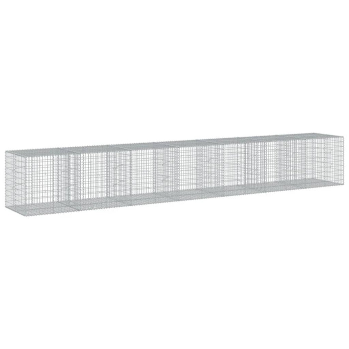 Coș gabion cu capac, 700x100x100 cm, fier galvanizat - WALTI WALTI
