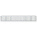 Coș gabion cu capac, 700x100x100 cm, fier galvanizat - WALTI WALTI