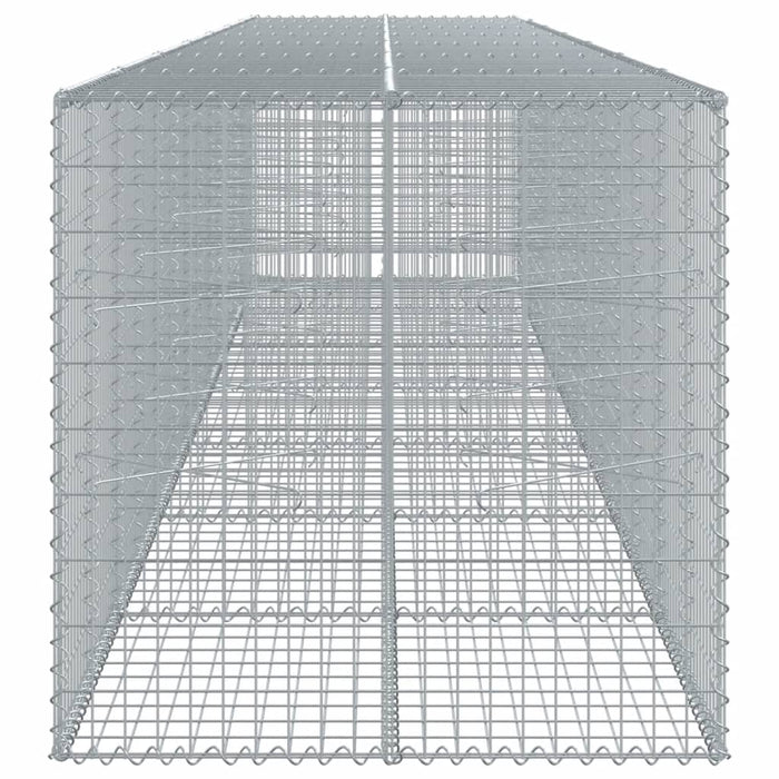 Coș gabion cu capac, 700x100x100 cm, fier galvanizat - WALTI WALTI