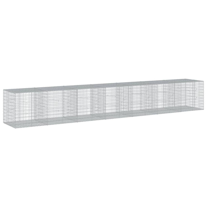 Coș gabion cu capac, 700x100x100 cm, fier galvanizat - WALTI WALTI