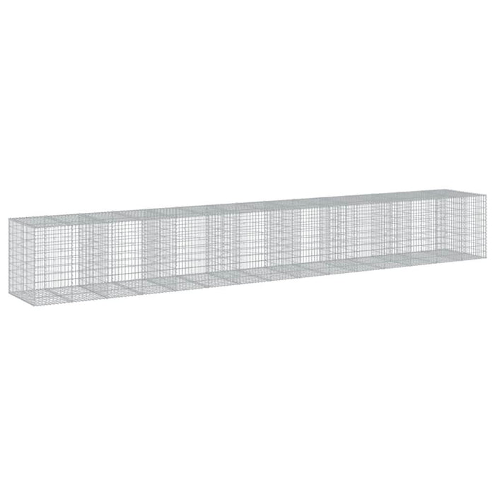 Coș gabion cu capac, 750x100x100 cm, fier galvanizat - WALTI WALTI
