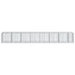 Coș gabion cu capac, 750x100x100 cm, fier galvanizat - WALTI WALTI