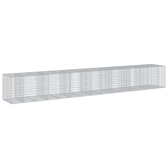 Coș gabion cu capac, 750x100x100 cm, fier galvanizat - WALTI WALTI