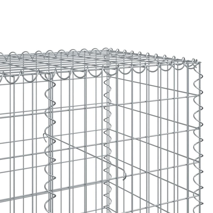 Coș gabion cu capac, 750x100x100 cm, fier galvanizat - WALTI WALTI
