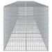 Coș gabion cu capac, 800x100x100 cm, fier galvanizat - WALTI WALTI
