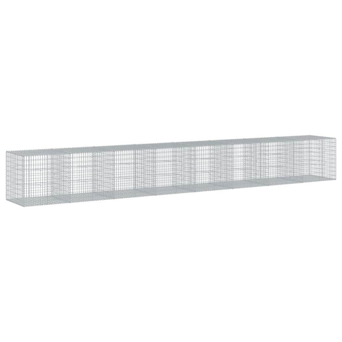 Coș gabion cu capac, 800x100x100 cm, fier galvanizat - WALTI WALTI