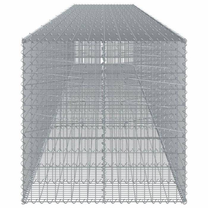 Coș gabion cu capac, 850x100x100 cm, fier galvanizat - WALTI WALTI