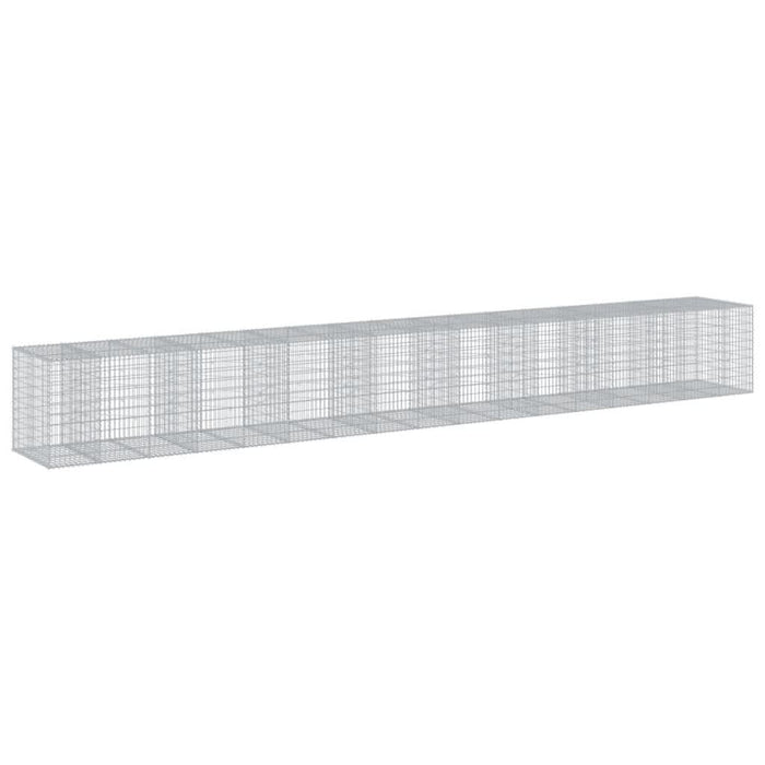 Coș gabion cu capac, 850x100x100 cm, fier galvanizat - WALTI WALTI