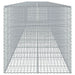 Coș gabion cu capac, 900x100x100 cm, fier galvanizat - WALTI WALTI