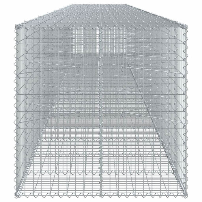 Coș gabion cu capac, 950x100x100 cm, fier galvanizat - WALTI WALTI